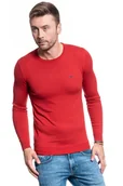 Swetry męskie - MĘSKI SWETER WRANGLER CREW KNIT RED W85674Q47 112132255 - Wrangler - miniaturka - grafika 1