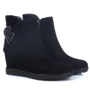 Botki damskie Loretta Vitale C2439648 BLACK SUEDE 39 - Botki damskie - miniaturka - grafika 1