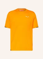 Koszulki męskie - Salewa T-Shirt Pedroc Dry'ton orange - SALEWA - miniaturka - grafika 1
