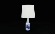 Lampy stojące - Lampka nocna biała, duński design, lata 60, producent: Fog & M - miniaturka - grafika 1