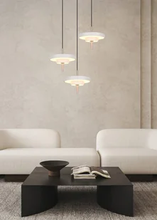 KEATON 340230376 lampa wisząca kaskada LED 3x10W CCT 3stepDim wykończenie ciepły szary / kawowy - Lampy sufitowe - miniaturka - grafika 1