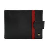 Portfele - Duzy skorzany portfel meski na zatrzask - miniaturka - grafika 1