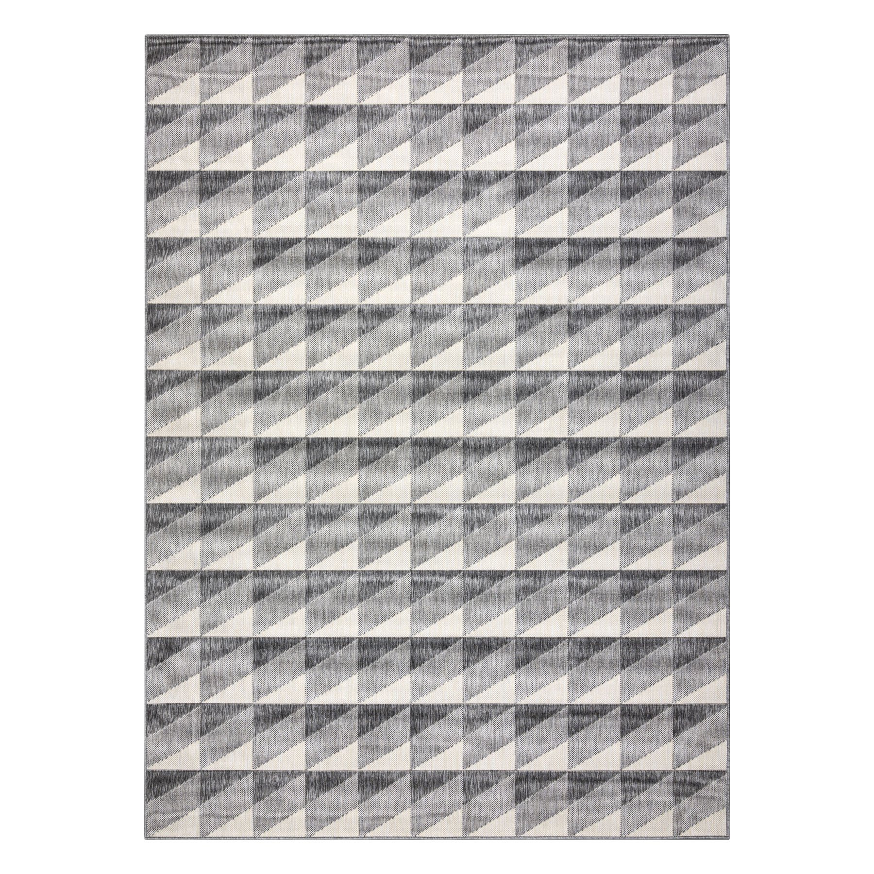 Dywan SPRING 20406332 Romby, trójkąty sznurkowy, pętelkowy - szary 200x290 cm