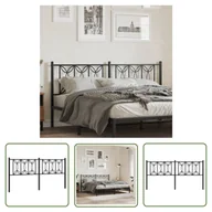 Inne meble do sypialni - The Living Store Metalowe wezgłowie - czarne - 180 cm - Wezgłowie - miniaturka - grafika 1