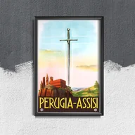 Plakaty - Plakat do pokoju Perugia Assisi Włochy - miniaturka - grafika 1