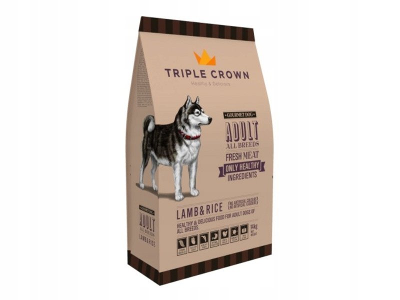 Karma dla psa TRIPLE CROWN Gourmet Dog Jagnięcina z ryżem 14 kg