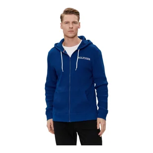 TOMMY HILFIGER BLUZA MĘSKA FULL ZIP HOODIE KOBALTOWA r. XL - Bluzy męskie - miniaturka - grafika 1