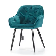Inne meble do salonu - Krzesło tapicerowane PICADO blue_Aluro - miniaturka - grafika 1