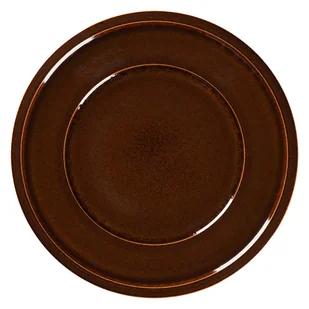 PORCELANA RAK STONE Talerz płaski śr. 28 cm bursztynowy - Talerze - miniaturka - grafika 1