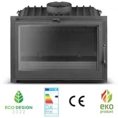 Wkłady kominkowe - FERGUSS Wkład kominkowy kominek żeliwny FGS LUX 18 EkoProjekt 2022 + szyber - miniaturka - grafika 1