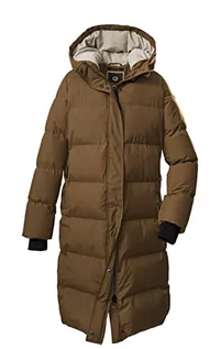 Płaszcze damskie - G.I.G.A. DX Damski płaszcz zimowy/casualowy płaszcz funkcyjny o wyglądzie puchu z kapturem GW 32 WMN QLTD CT, jasnobeżowy, 34, 38563-000 - grafika 1