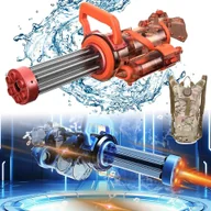 Plecaki - Plecak 3L Elektryczne pistolety na wodę, automatyczne pistolety na wodę dla dorosłych Zabawka o dużej pojemności Czerwony - miniaturka - grafika 1