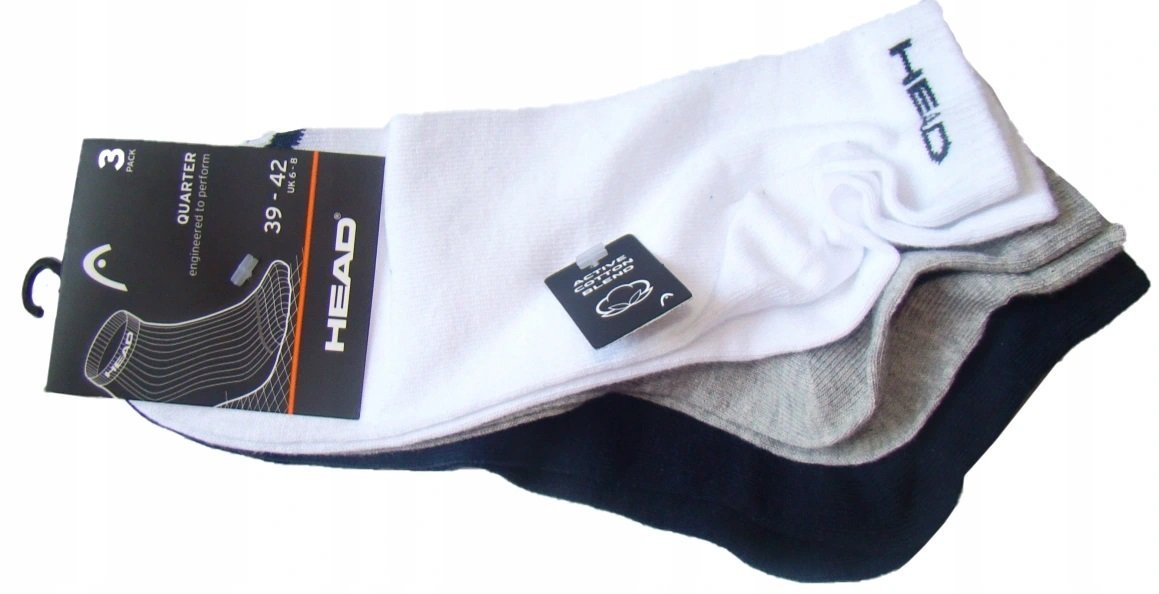 Head Skarpetki QUARTER wielokolorowy rozmiar 39-42