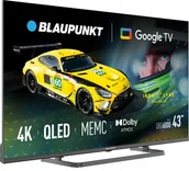 Telewizory - Blaupunkt Smart TV Google TV UHD Q-LED 43" czarny  - miniaturka - grafika 1