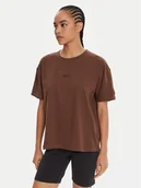 Koszulki i topy damskie - Reebok T-Shirt RK25315CCW Brązowy Regular Fit - miniaturka - grafika 1