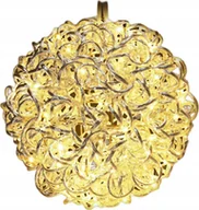 Ozdoby bożonarodzeniowe - Dekoracja świąteczna KKS KULA DEKORACYJNA WISZĄCA 30CM SILVER - miniaturka - grafika 1