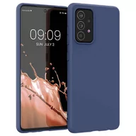 Etui i futerały do telefonów - Silicone Case elastyczne silikonowe etui pokrowiec Samsung Galaxy A22 4G niebieski - miniaturka - grafika 1