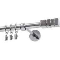 Karnisze - Karnisz DECASTYL Dion z kółkami pojedynczy 480 cm Chrom - miniaturka - grafika 1