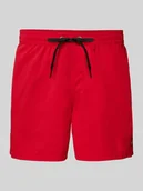 Kąpielówki męskie - Spodenki kąpielowe o kroju regular fit z naszywką z logo Model 'Everyday' - miniaturka - grafika 1