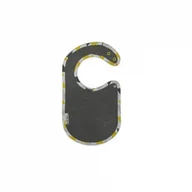 Śliniaki i fartuszki - ClickBibs Śliniaczek ClickBibs szary z lamówką w żółto-szare wzory b2b-2953-0 - miniaturka - grafika 1