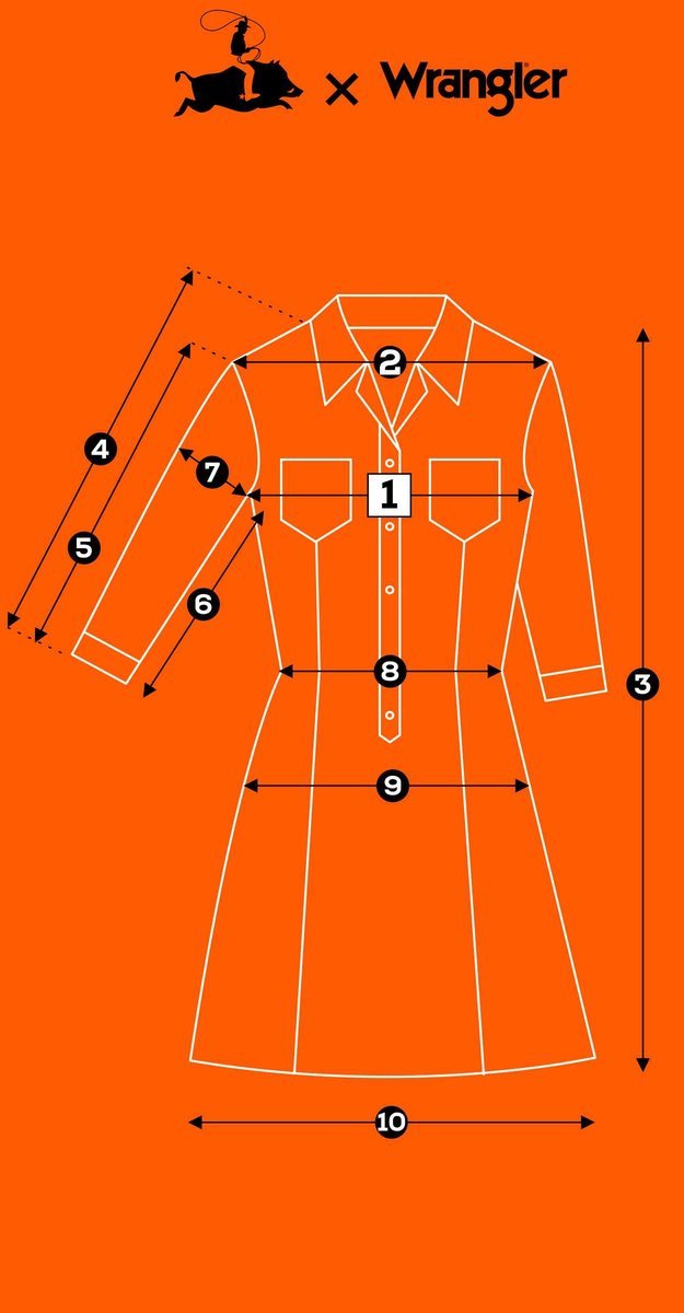 Wrangler DENIM SHIRT DRESS Frost BLUE DżINS sukienka jeansowa L