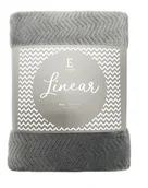 Koce - Koc Linear nowoczesny modern 150x200 szary - miniaturka - grafika 1