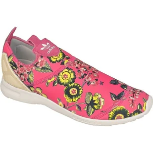 Buty adidas ORIGINALS ZX Flux ADV Smooth Slip On W S78960 wielokolorowe różowe - Adidas - Slip on damskie - miniaturka - grafika 1