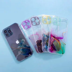 Marble Case etui do iPhone 12 Pro Max żelowy pokrowiec marmur niebieski - Etui i futerały do telefonów - miniaturka - grafika 7