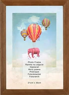 Ramki na zdjęcia - Ramka na zdjęcia 21x30 cm POSTERGALERIA, drewniana, brązowa - miniaturka - grafika 1