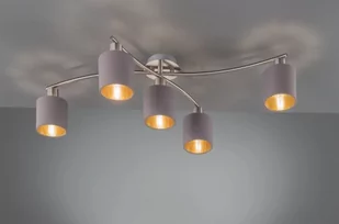Trio Oświetlenie GARDA Lampa Sufitowa Nikiel matowy, 5-punktowe 605400541 - Lampy sufitowe - miniaturka - grafika 2