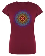 Koszulki i topy damskie - T-Shirt damski nadruk kolorowa Mandala r.XXL - miniaturka - grafika 1