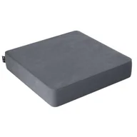 Pufy i podnóżki - Puf Velvet Square, grafitowy szary, 50x50x10cm, Posh Velvet - miniaturka - grafika 1