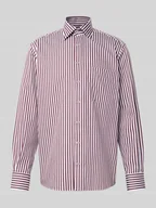 Koszule męskie - Koszula casualowa o kroju regular fit z czystej bawełny z kołnierzykiem typu kent - miniaturka - grafika 1