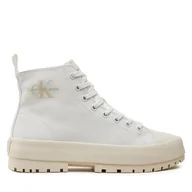 Trampki damskie - Trampki Calvin Klein Jeans YW0YW01519 Biały - miniaturka - grafika 1