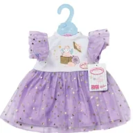 Akcesoria dla lalek - Baby born - Liliowa sukienka tutu 43cm Zapf - miniaturka - grafika 1