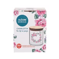 Pojemniki kuchenne - Altom Pojemnik szklany Charlotta, 360 ml, różowy - miniaturka - grafika 1