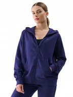 Bluzy damskie - Damska bluza dresowa 4F z kapturem MM00 SWSF1763 031S fioletowy XXL - miniaturka - grafika 1