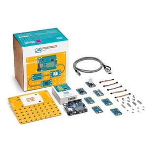 Arduino Plug and Make Kit - zestaw Arduino Uno R4 WiFi i 7 modułów Qwiic - AKX00069 - Podzespoły elektroniczne - miniaturka - grafika 1