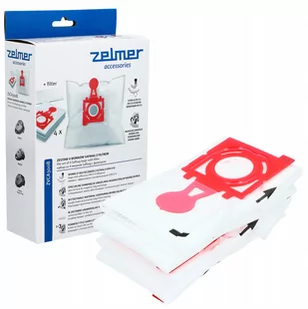 Zelmer Zestaw worków SAFBAG 4+1 A494220.00 czerwony ZVCA300B - Worki do odkurzaczy - miniaturka - grafika 1