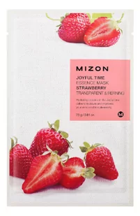 Mizon Maska truskawka Plátýnková 3D aby zmiękczyć skórę i antyoksydacyjny Joyful Time Essence Mask Straw - Maseczki do twarzy - miniaturka - grafika 1