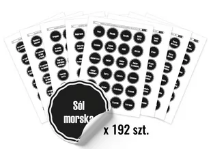 Naklejki na przyprawy etykiety na słoiki 192szt W1 - Etykiety do drukarek - miniaturka - grafika 1