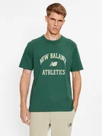 Koszulki męskie - New Balance T-Shirt Athletics Varsity Graphic T-Shirt MT33551 Zielony Regular Fit - miniaturka - grafika 1