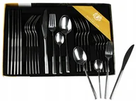 Zestawy sztućców - ZESTAW SZTUĆCÓW 24 el 6 os komplet sztućce pudełko - miniaturka - grafika 1