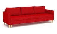 Sofy i kanapy - Kanapa rozkładana, Oslo, 210x90x75 cm, czerwony - miniaturka - grafika 1