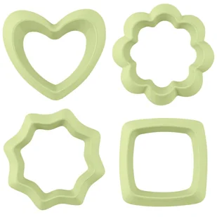 WYKRAWACZE DO CIASTEK PASTELOVE 4SZT PISTACJOWY kod: 40G-WYK-G24/2 - Formy do ciast - miniaturka - grafika 1