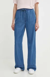 Pepe Jeans spodnie LOOSE ST PANTS UHW TENCEL damskie kolor niebieski szerokie high waist PL204685 - Spodnie damskie - miniaturka - grafika 1
