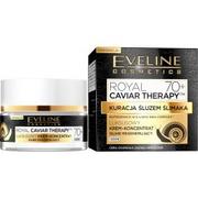 Kremy do twarzy - Eveline Royal Caviar Therapy 70+ 50 ml Krem-koncentrat silnie regenerujący na dzień DARMOWA DOSTAWA DO KIOSKU RUCHU OD 24,99ZŁ - miniaturka - grafika 1