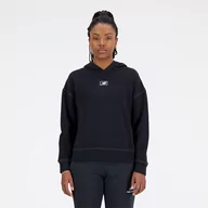 Bluzy damskie - Bluza damska New Balance WT33512BK  czarna - miniaturka - grafika 1