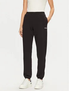 Guess Spodnie dresowe V5RB02 KCLD1 Brązowy Regular Fit - Spodnie sportowe damskie - miniaturka - grafika 1