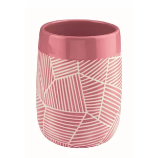 Kleine Wolke Serena ceramiczny kubek łazienkowy różowy - Kubki na szczoteczki do zębów - miniaturka - grafika 1